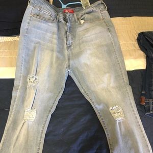 Guess high waisted skinny jeans